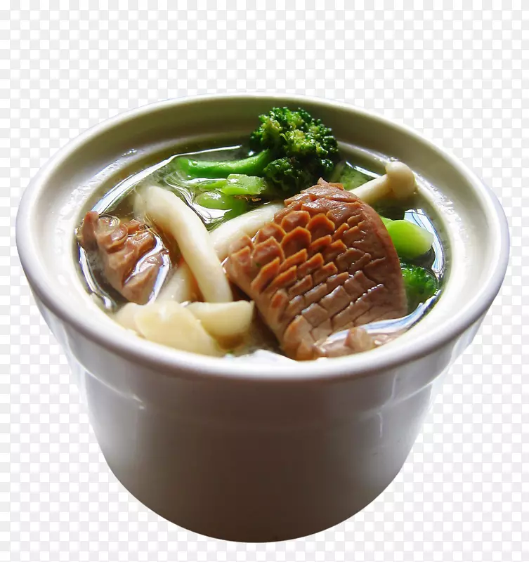 冲绳索巴鱼汤鱼丸亚洲汤-肾花椰菜蘑菇汤