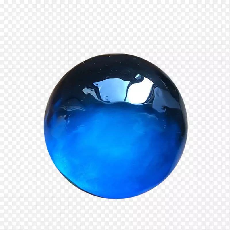 玻璃水晶球-蓝色水晶球，漂亮