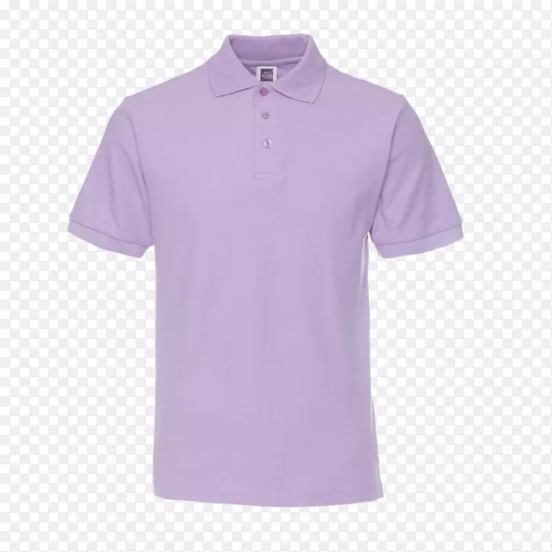 马球衫t恤袖领紫色短袖t恤