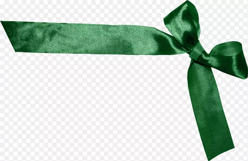 圣诞彩带-绿色装饰礼品丝带，绿色蝴蝶结