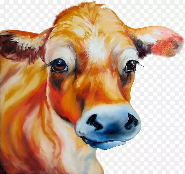 牛画视觉艺术画家-公牛