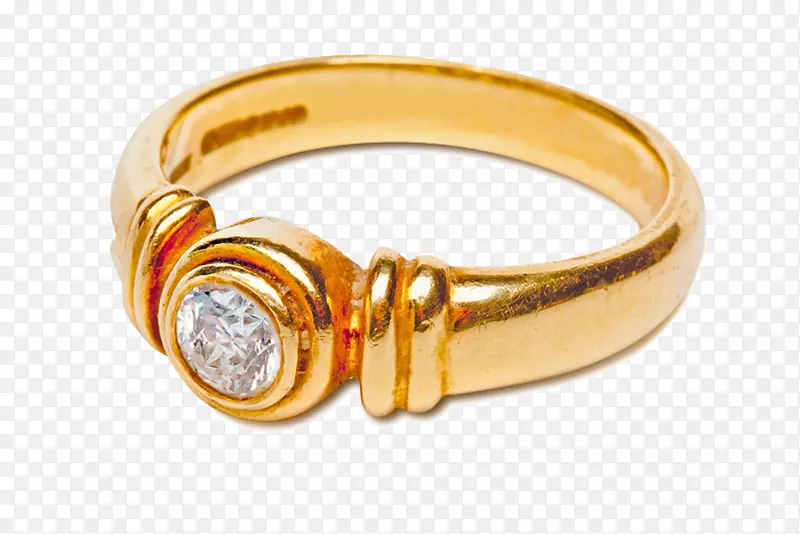 结婚戒指，摄影，钻石-黄金钻石戒指