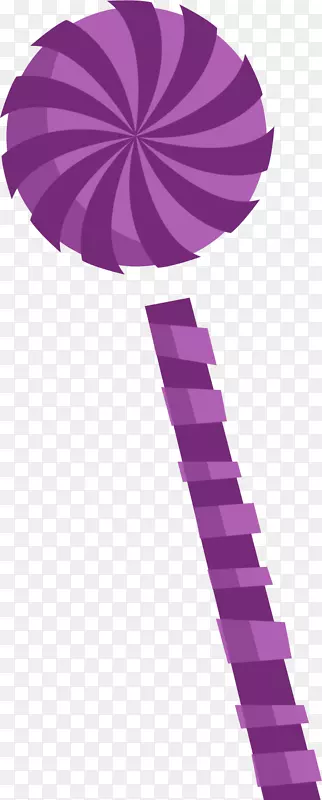 棒棒糖紫色手绘棒棒糖