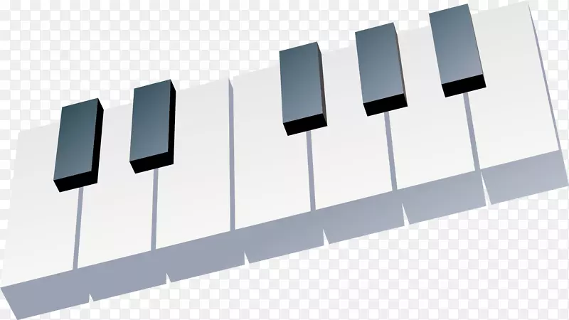数字钢琴音乐键盘.钢琴PNG材料