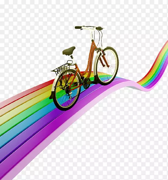 自行车车架自行车彩虹自行车