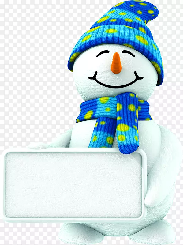 雪人圣诞派对站摄影免费冬季可爱的蓝色雪人拉料