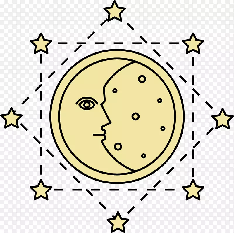 符号炼金术图标-月亮符号
