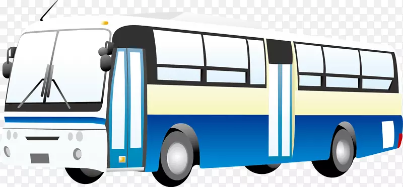 巴士公共交通卡通-巴士