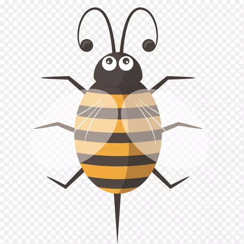 蜜蜂-可爱的卡通蜜蜂
