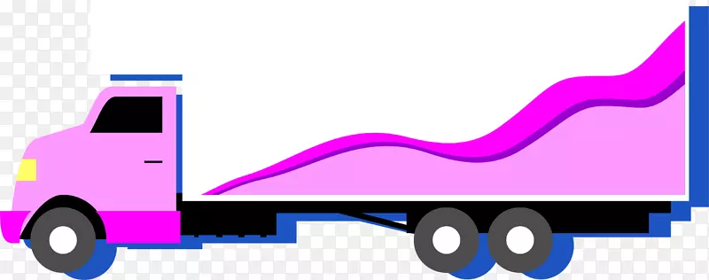 卡车-紫色卡车