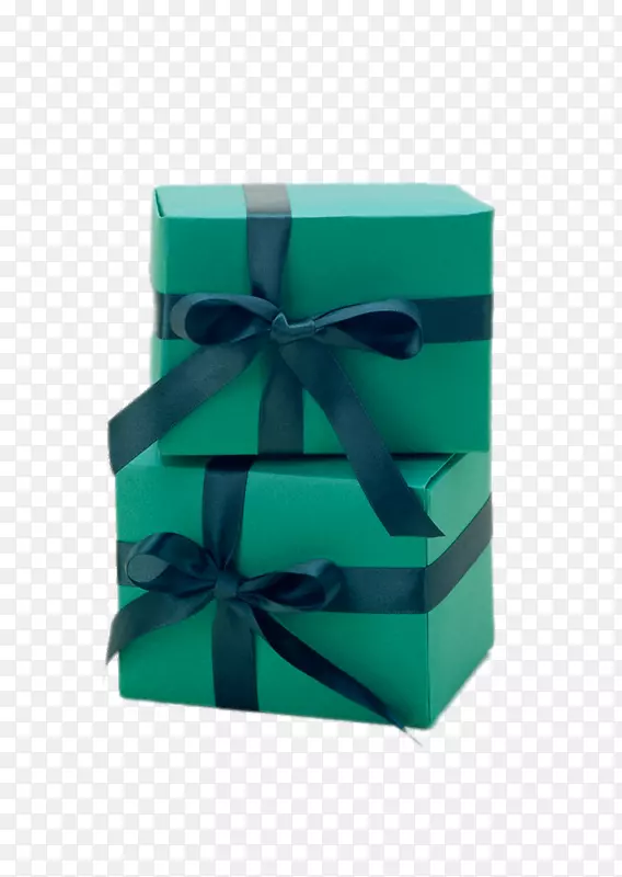 绿色盒带包装和标签-HD绿色礼品