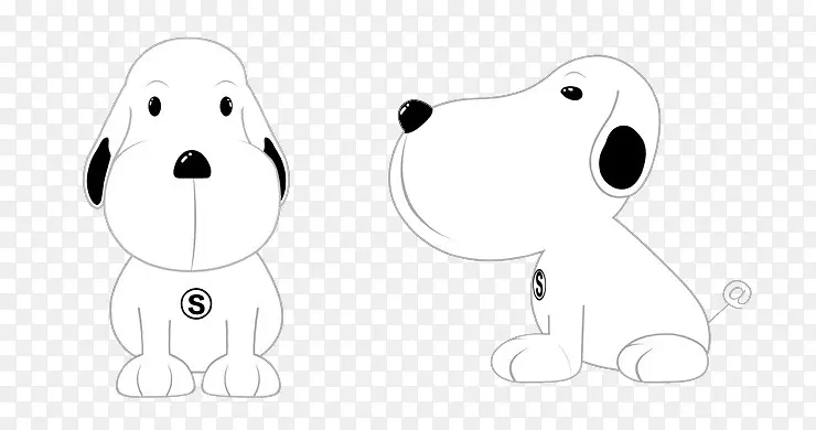 达尔马提亚小狗非运动团体卡通剪辑艺术-小狗形象，手绘卡通狗