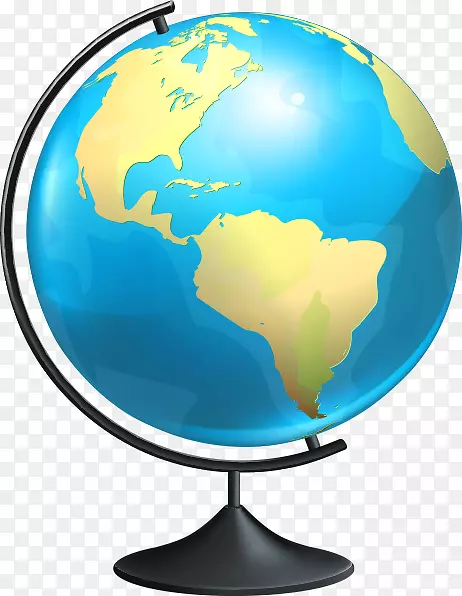 全球剪贴画-卡通地球仪