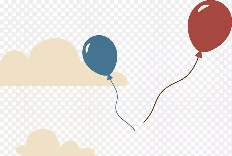 云气球-云，气球