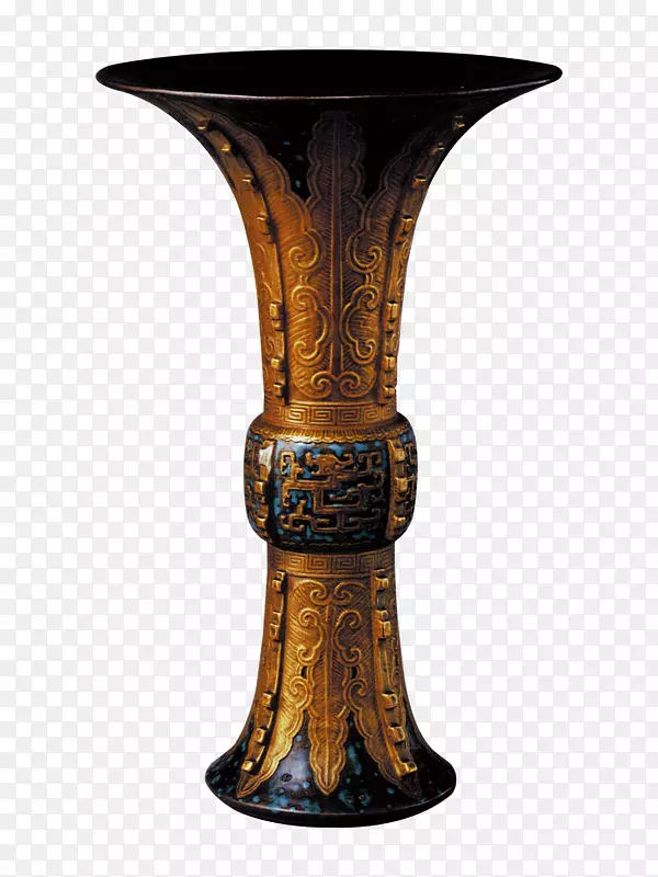 剪贴画-镀金古董花瓶