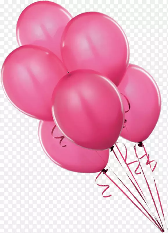 热气球粉红糖果喜庆红气球