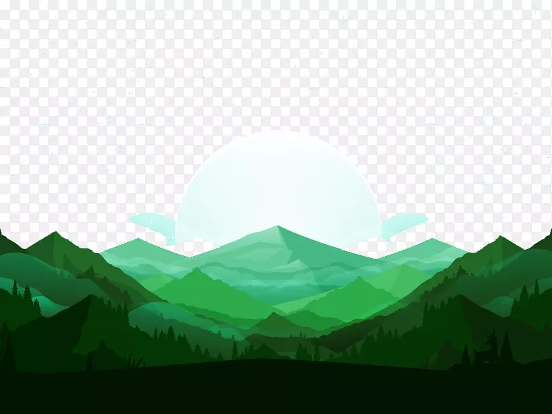 绿色下载插图-绿色森林