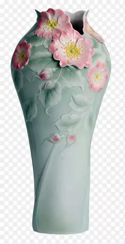 富良县瓷瓶瓷佛兰雕花瓶