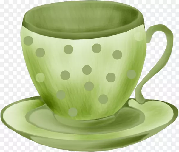 咖啡杯茶杯-卡通绿杯