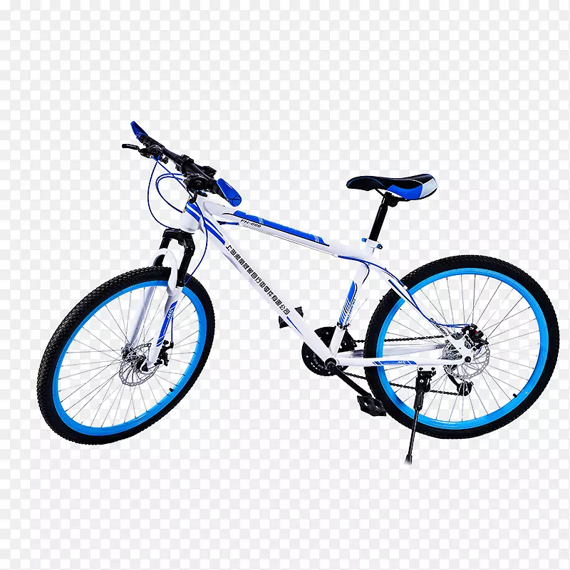 折叠自行车山地车运动-白色自行车
