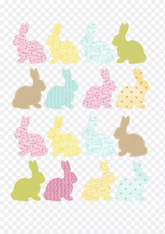 创意兔剪影-创意可爱的兔子剪影