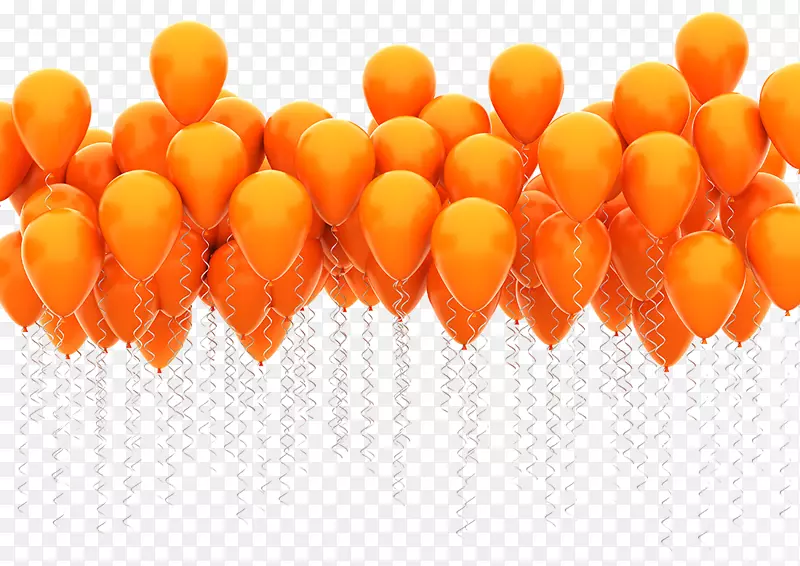玩具气球飞机摄影.橙色气球漂浮在空中