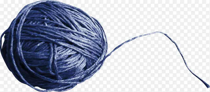 纱线毛线绳.漂亮的蓝色纱线球