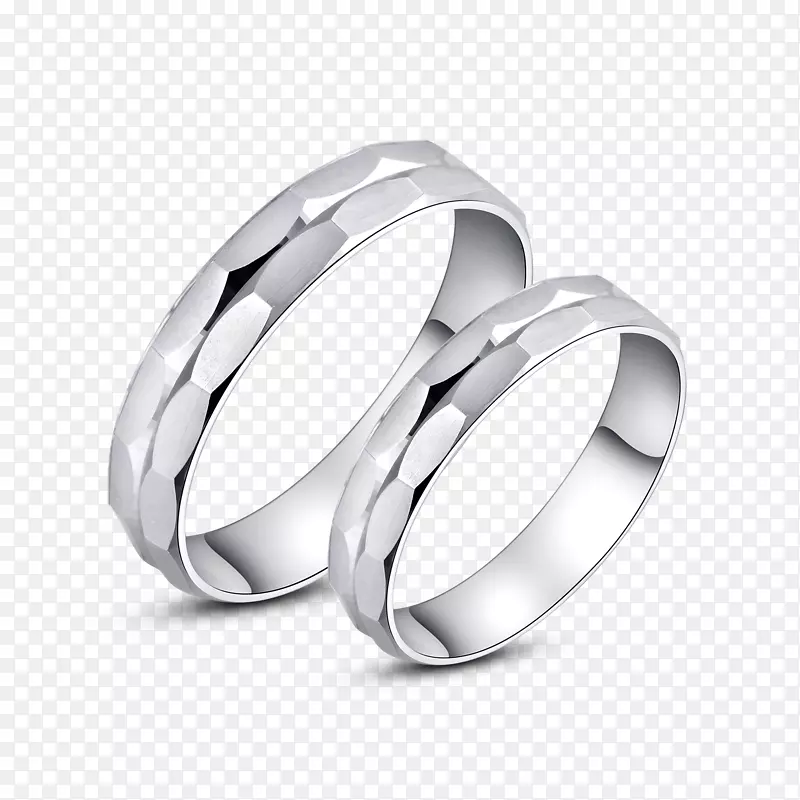 耳环，结婚戒指，钻石-一对戒指