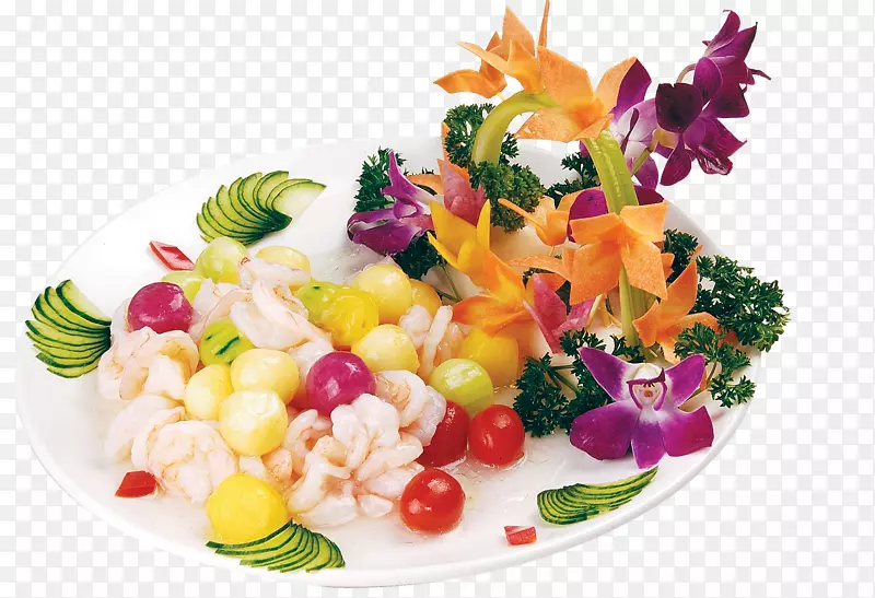 蔬菜素食水果食品水果虾