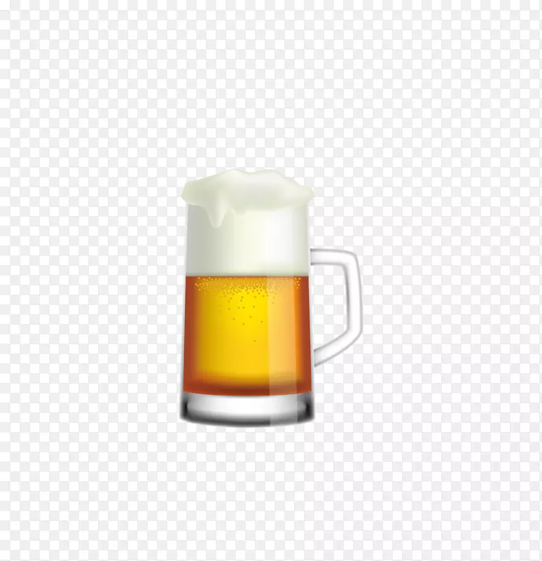 咖啡杯，啤酒杯，玻璃杯，杯子-一杯啤酒
