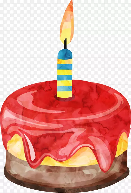 生日蛋糕芝士蛋糕视觉艺术-生日派对元素