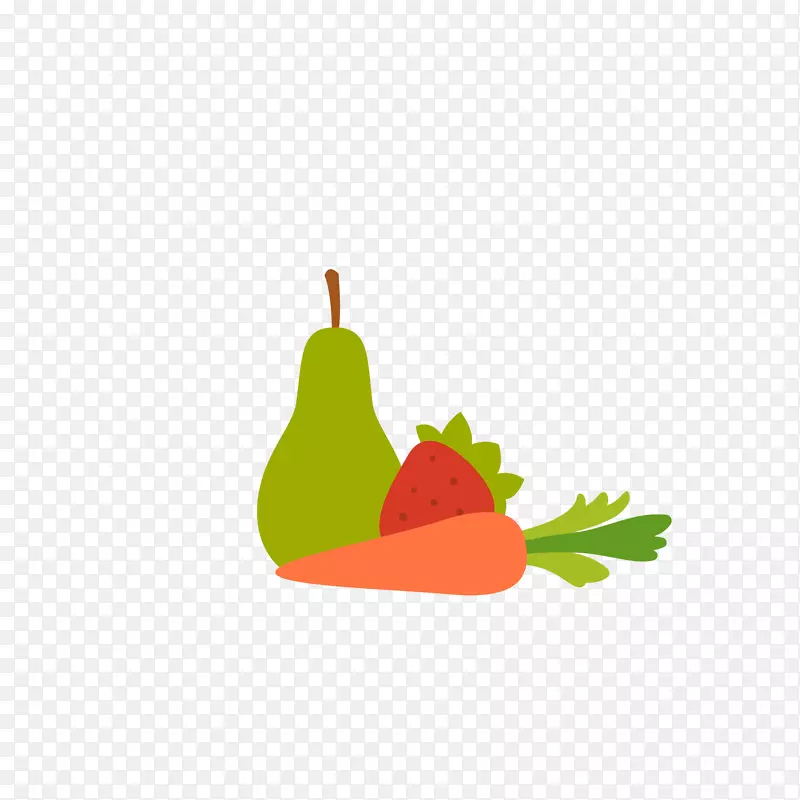水果蔬菜炸鸡草莓梨胡萝卜