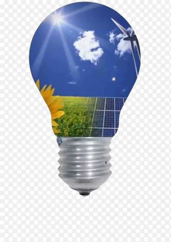太阳能光伏技术-蓝色灯泡设计