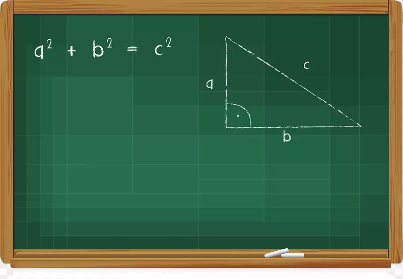 毕达哥拉斯定理数学几何直角三角形学校板