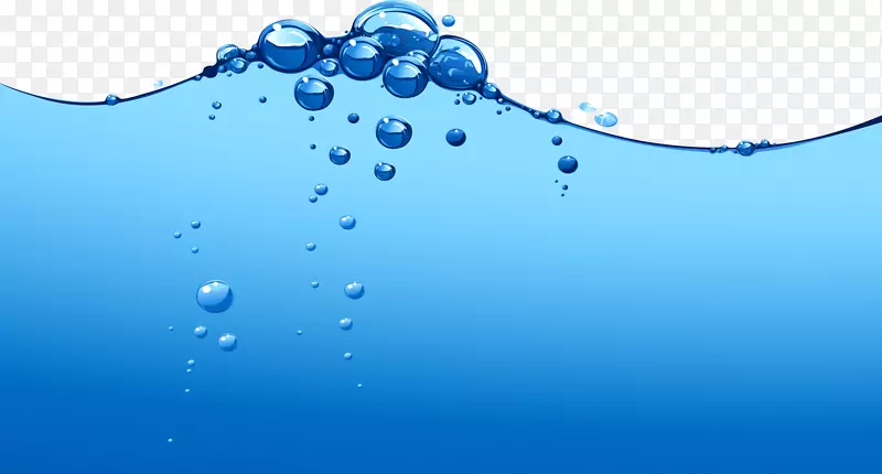 水蓝滴夹艺术.水下气泡