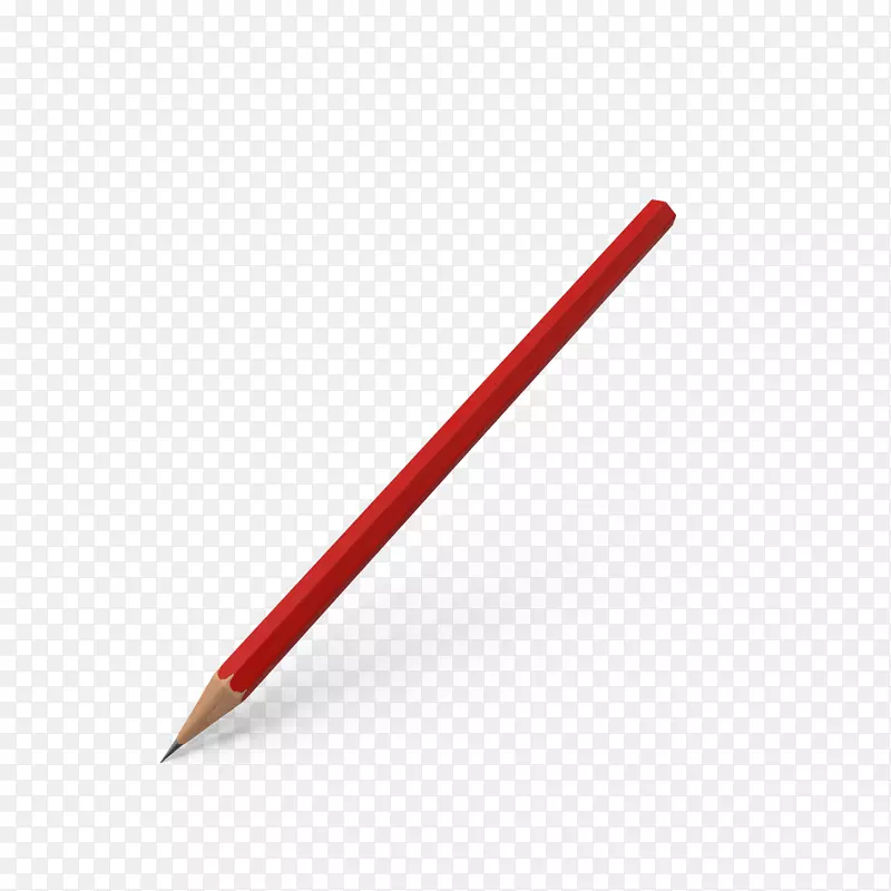 材质图案-一支红色铅笔
