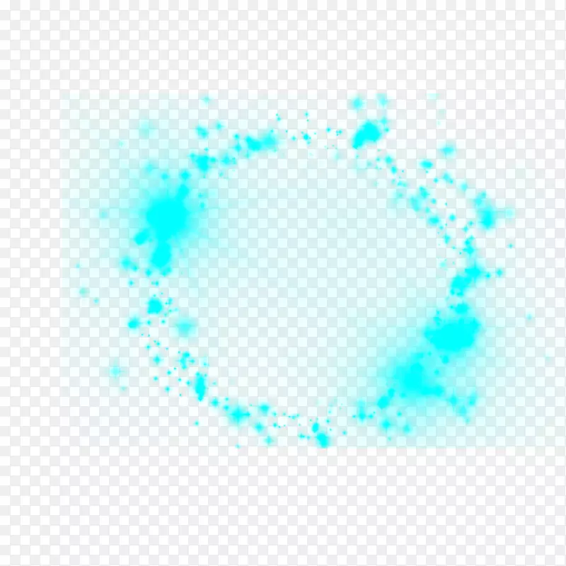绿松石圆图案-蓝光效应