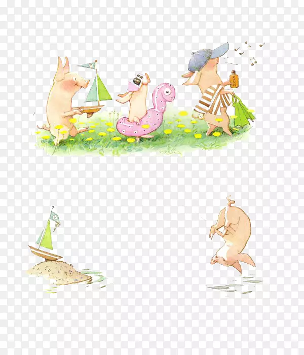 迷人的蛋白石插图-森林动物