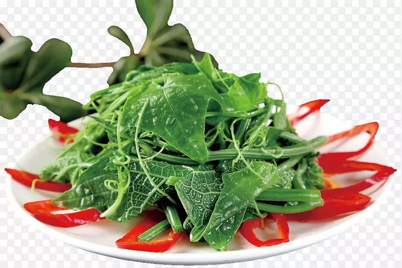菜菠菜沙拉素食食谱-健康提示丝瓜