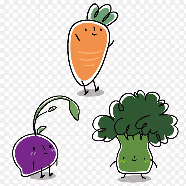 蔬菜卡通插图-卡通蔬菜