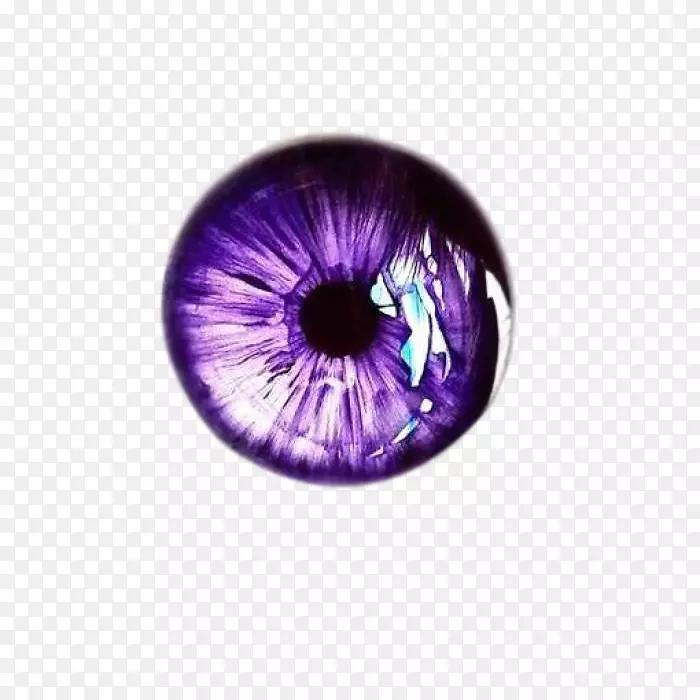 画眼睛颜色虹膜艺术.紫色眼睛