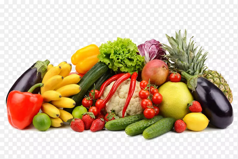 水果和蔬菜洗色拉食品.水果和蔬菜的积累