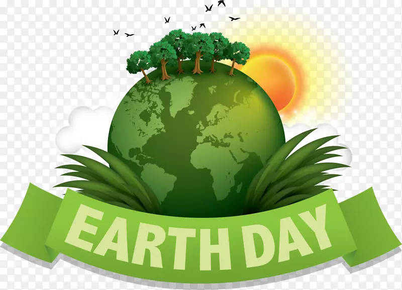 地球日绿色世界环境日-世界地球日