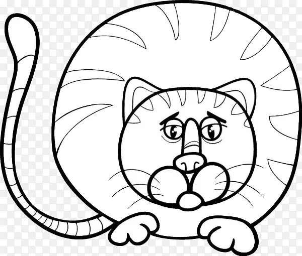 免版税插画-胖乎乎的猫鼻子