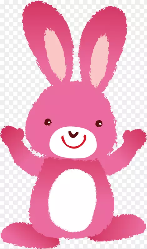 欧洲兔子复活节兔子俄亥俄州立大学广播电台-可爱的小兔子载体