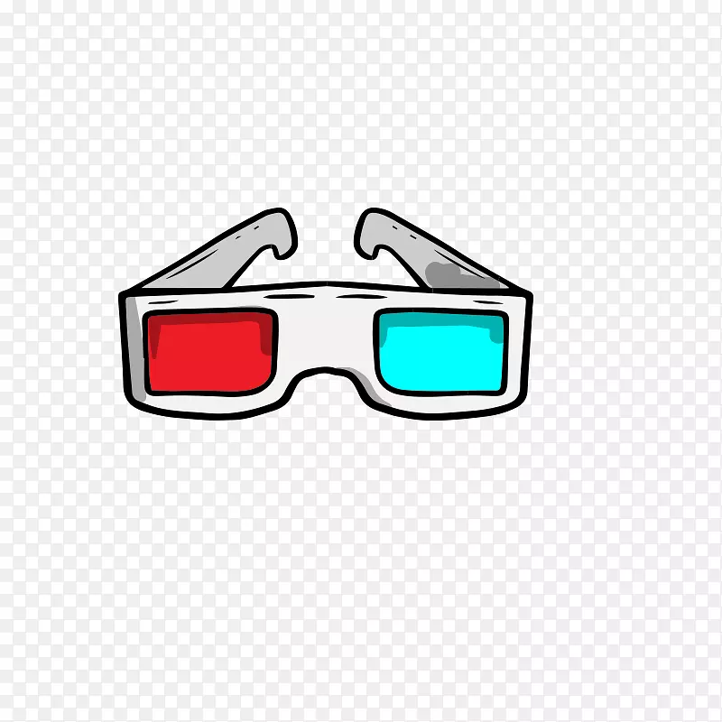 眼镜3D电影卡通太阳镜