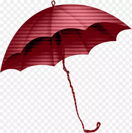 雨伞画框红色剪贴画-红色雨伞