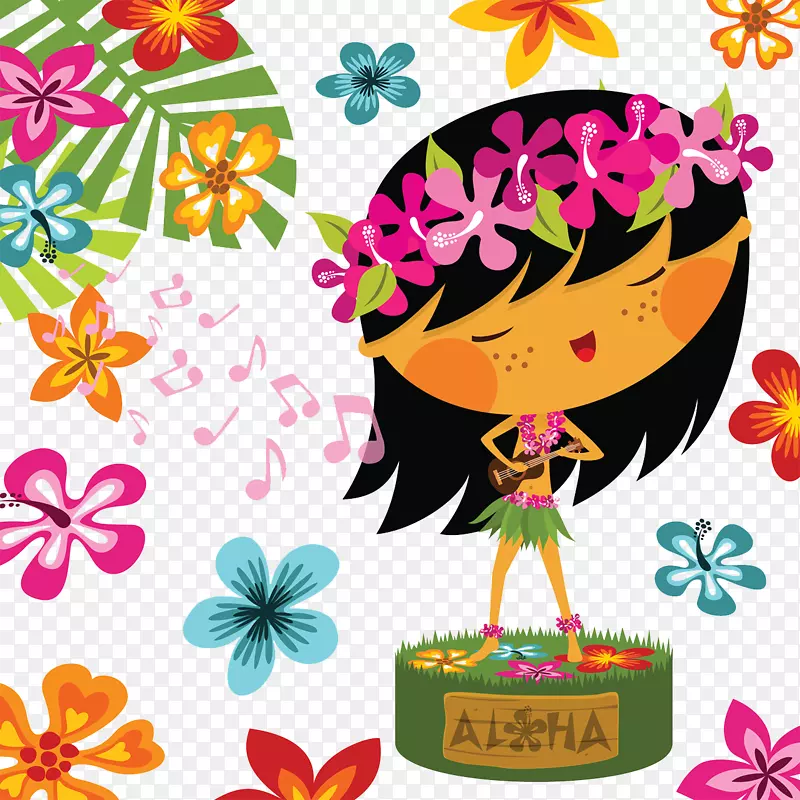 夏威夷是世界上最适合儿童(不分年龄的)呼拉-太平洋岛屿土著人的尤库乐乐歌曲。