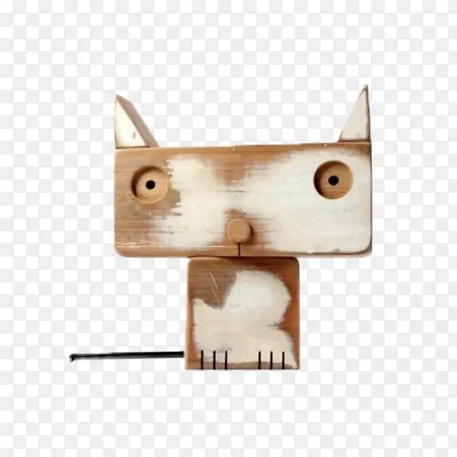 小猫木雕雕塑