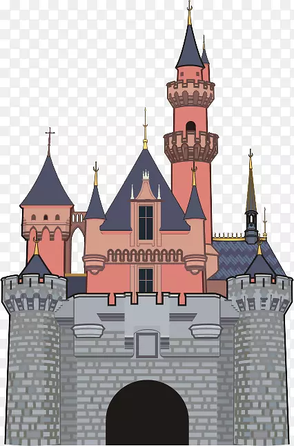 香港迪士尼乐园废弃宫殿城堡骑士-创意城堡